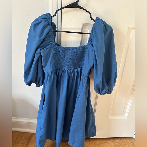 Abercrombie Emerson Poplin Puff Sleeve mini dress - Picture 2 of 5